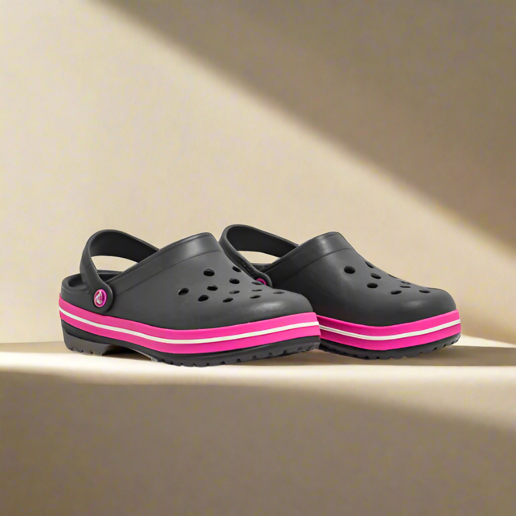 Crocs Clogs Pink Line