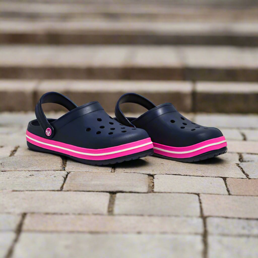 Crocs Clogs Pink Line