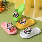 Vanilla Multi Colored Donut Pillow Slipper