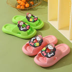 Vanilla Multi Colored Donut Pillow Slipper