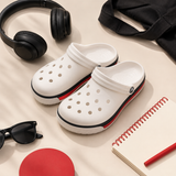 Crocos Clogs Lined White