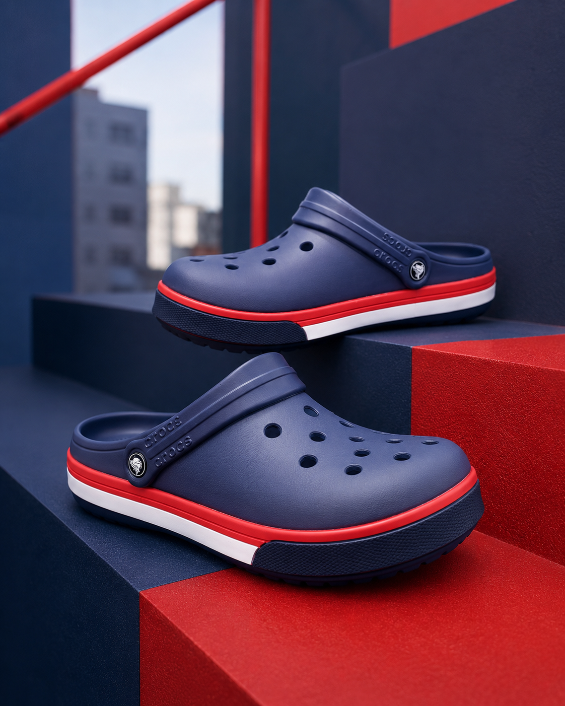 Crocos Clogs Lined Blue