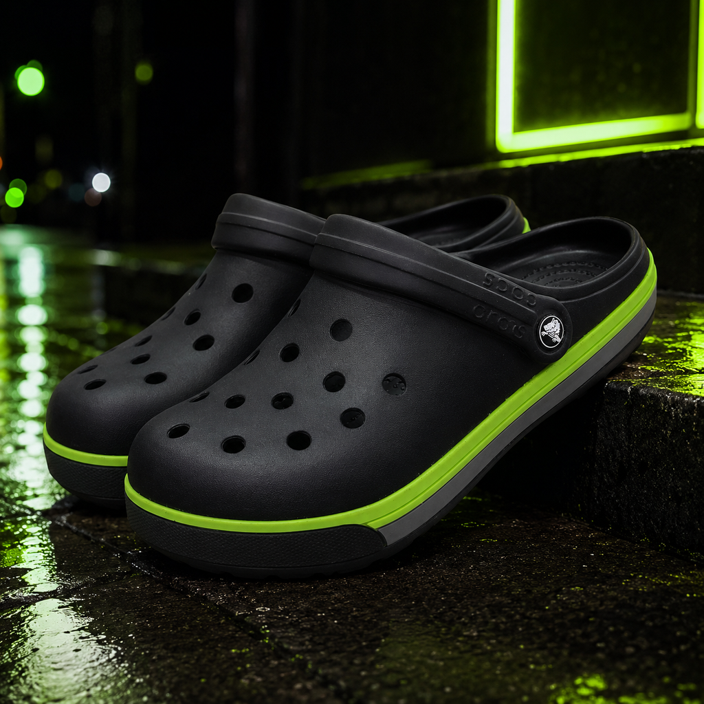 Crocos Clogs Lined Black