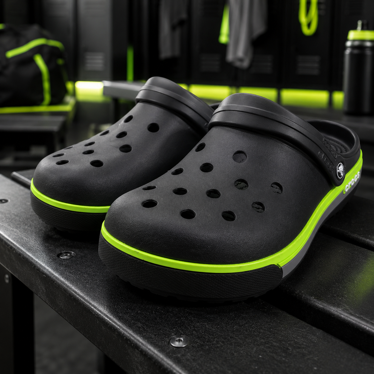 Crocos Clogs Lined Black