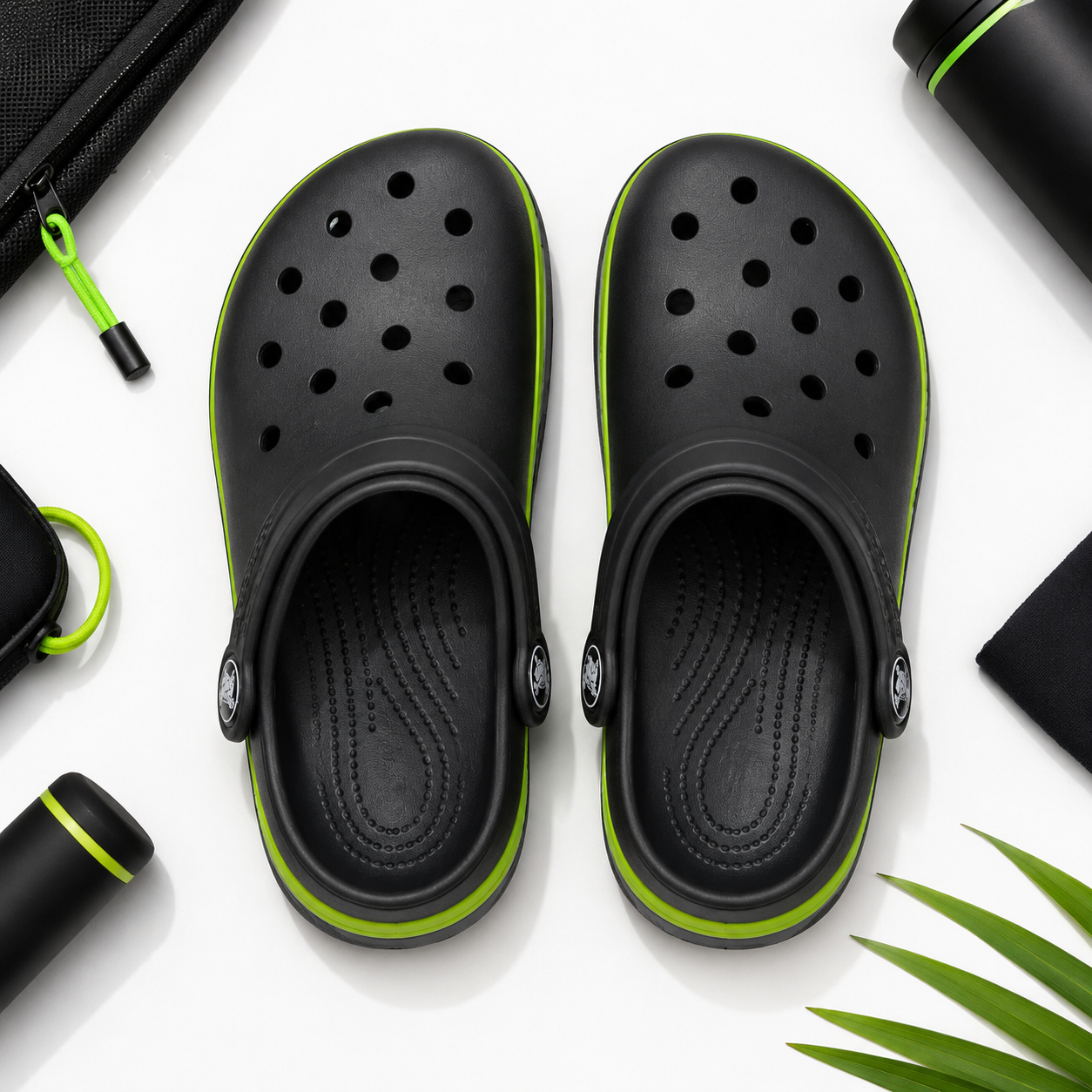Crocos Clogs Lined Black