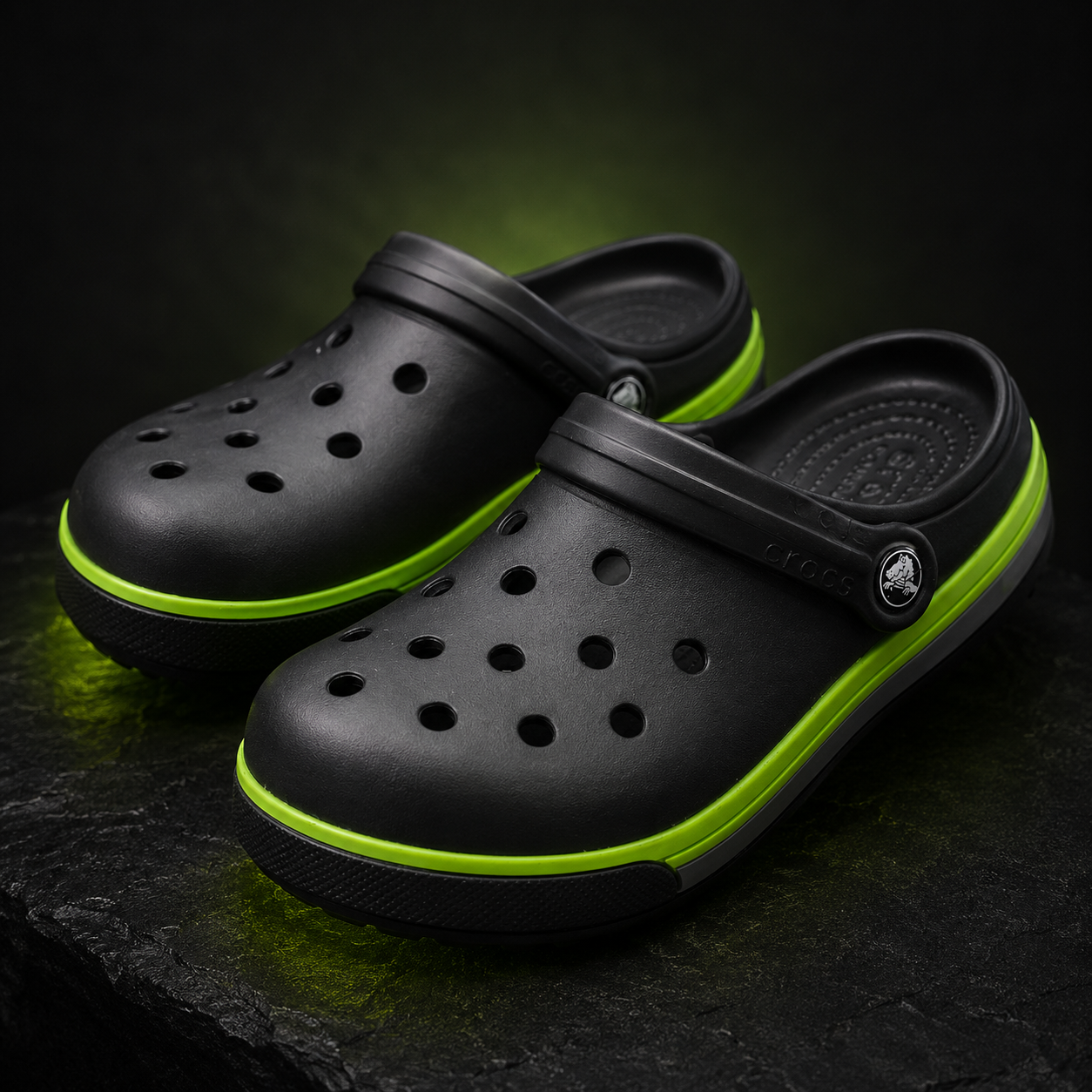 Crocos Clogs Lined Black