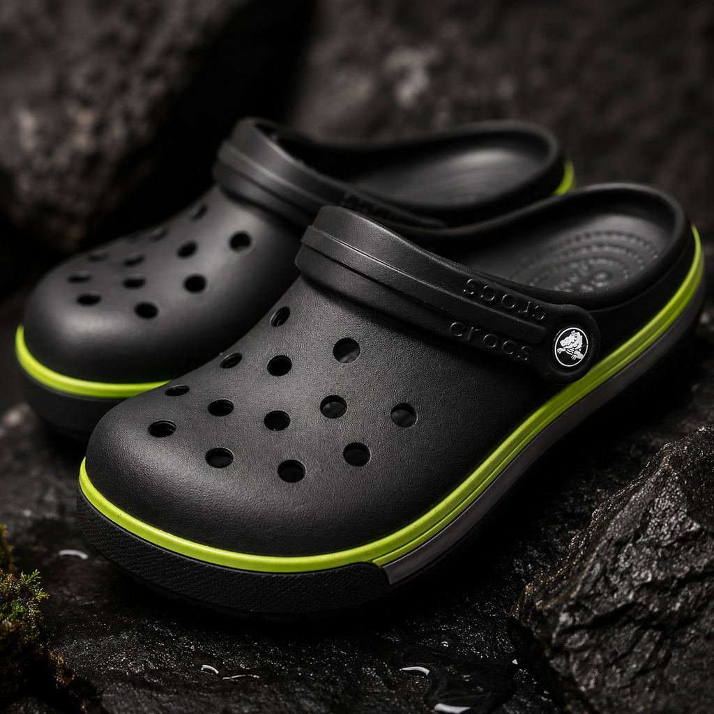 Crocos Clogs Lined Black