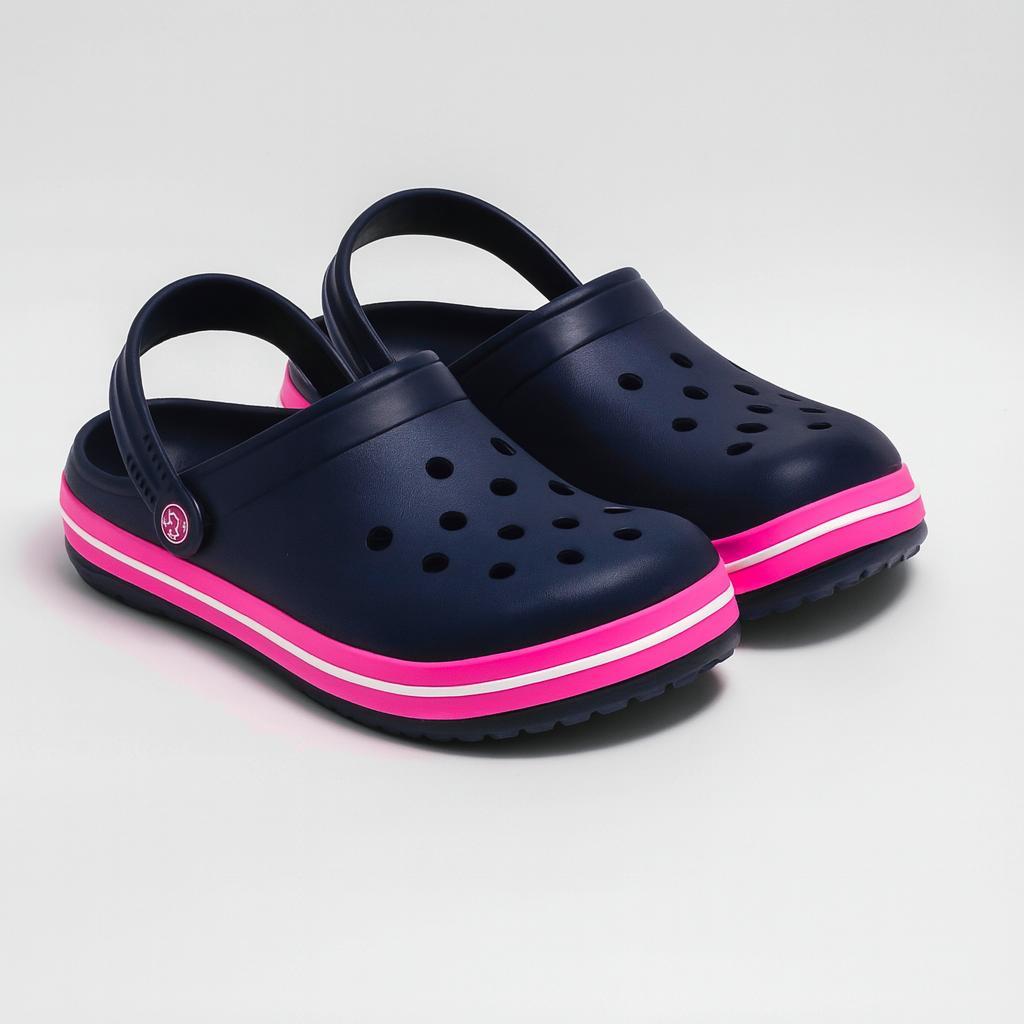Crocs Clogs Pink Line