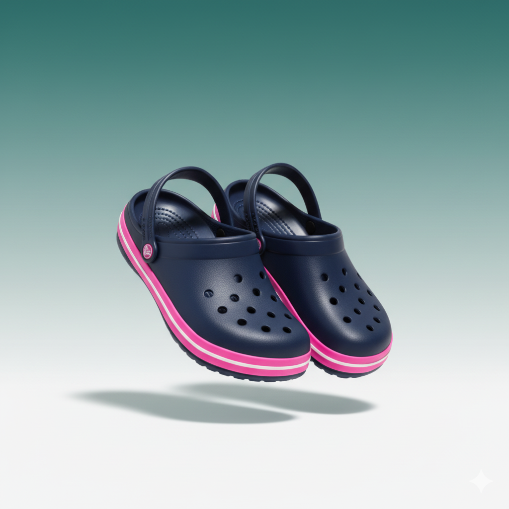 Crocs Clogs Pink Line